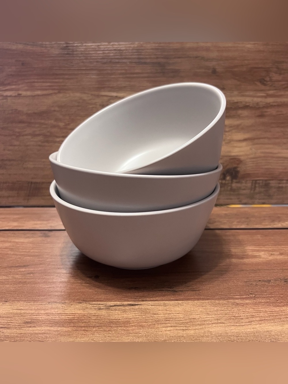 SET of 3 IKEA 12011 Bowls 5 3/4" Matte Finish LIGHT GRAY